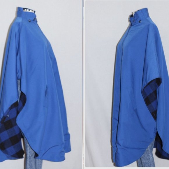 Jaguar Fashion Reversible Poncho Shawl Hoodie - Picture 8 of 11